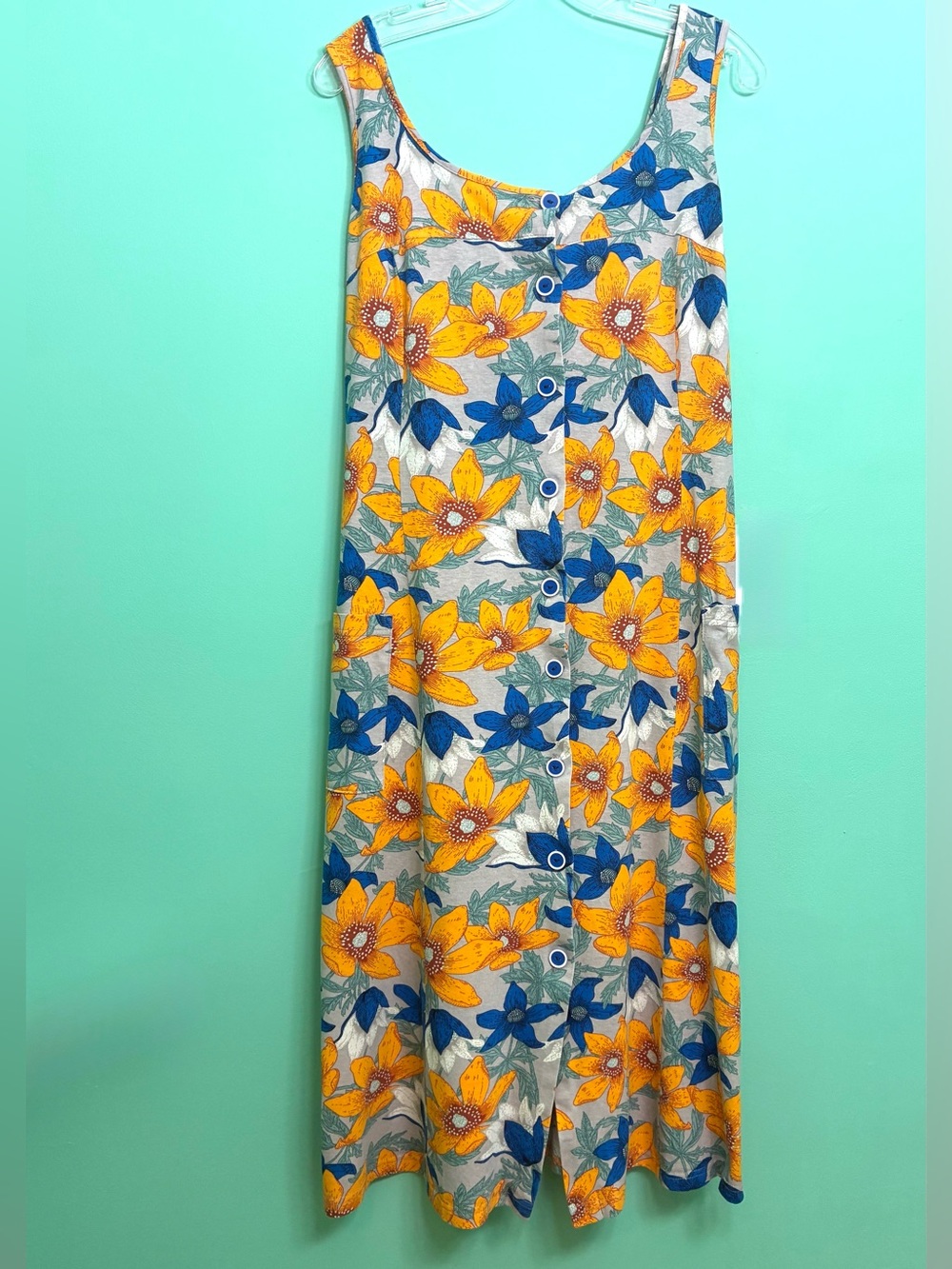 Floral Button-Front Sundress - Picture 14 of 16
